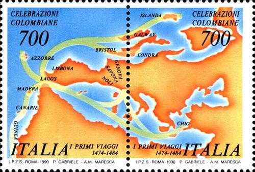 1990 italia colombo scoperta - 1990,