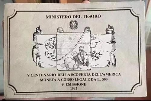 500 lire 1992 - 500,