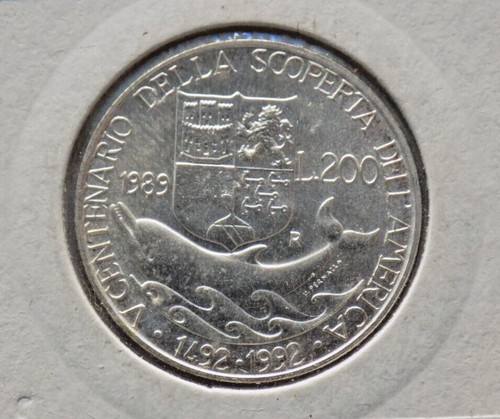 Lire 200 scoperta - 200, dell'america
