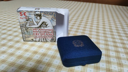 Italia moneta argento - italia, 5